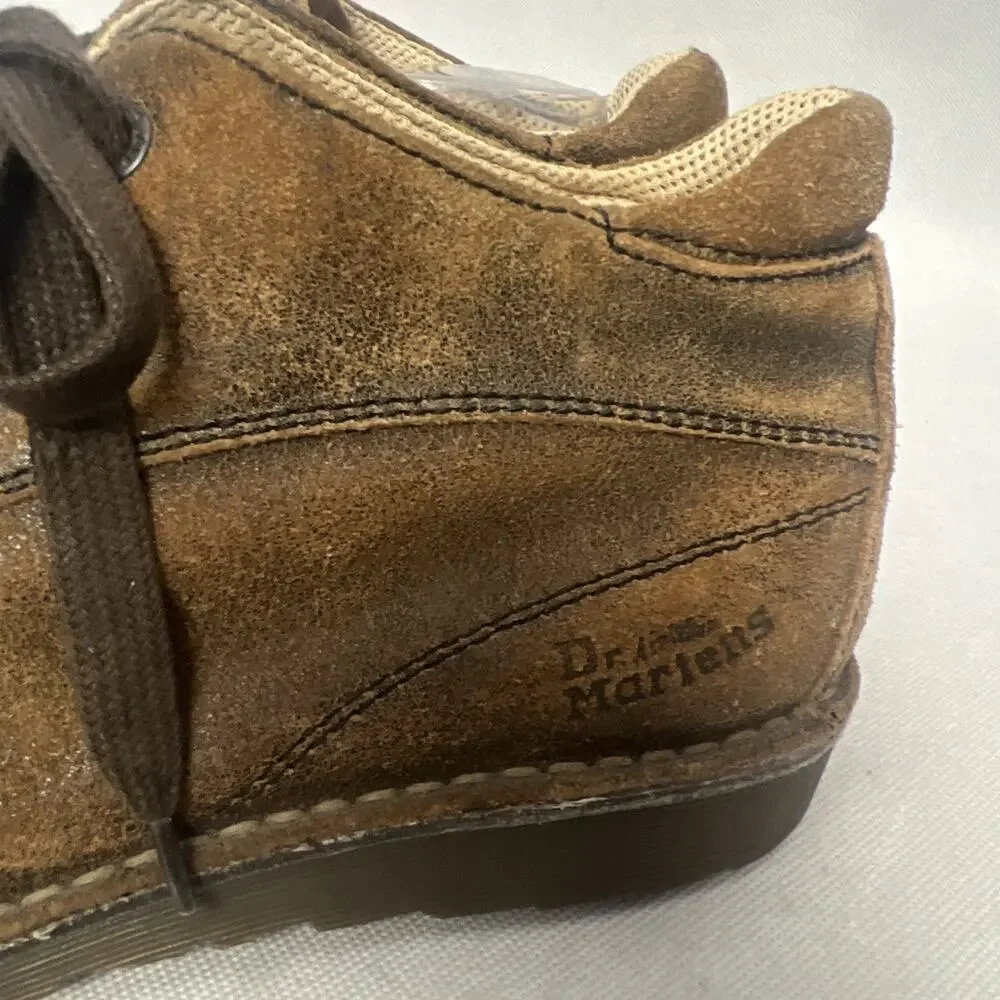 Vintage Dr. Martens Mens Brown Leather Chunky Air Wair Oxford Shoe Sz 8